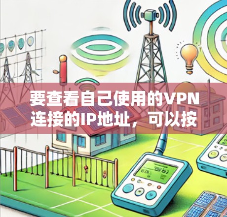 要查看自己使用的VPN连接的IP地址，可以按照以下步骤操作