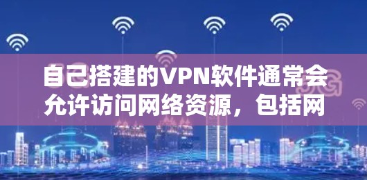 自己搭建的VPN软件通常会允许访问网络资源，包括网站、文档和电子书籍。具体权限取决于使用的VPN类型